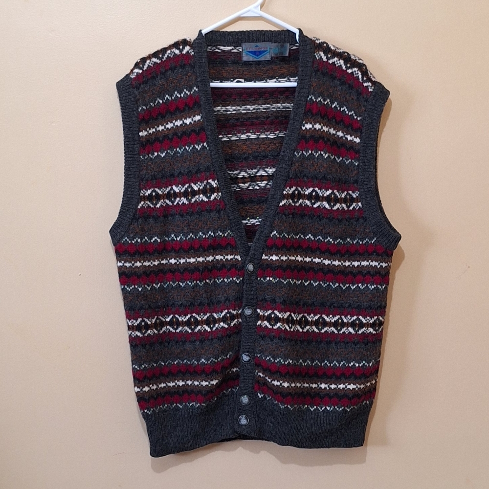 Etchings Vintage Shetland Wool Sweater Vest